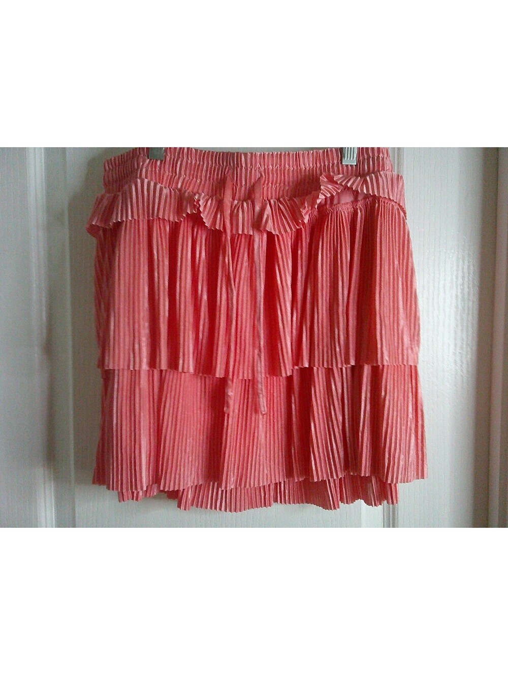 Simply Southern Pleated Layered Skirt- Pink
